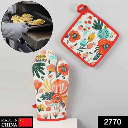 Professional Cotton Oven Mitt gloves by Your Brand