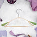 PP Cloth Hanger Set of 1 with Zinc Plated Steel Hook (1 Pc) by Your Brand