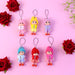 Cute Mini Doll Hanging Keychain Set (6 Pc Mix Color) by Your Brand