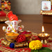 Decorative Lord Ganesha Pooja Thali Set (1 Pc) by Your Brand
