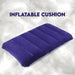 Velvet Air Inflatable Travel Pillow (Blue) by Your Brand