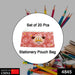 20 Pc Red Printed Pouch For Carrying Stationary Stuffs And All By The Students. by Your Brand