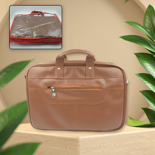 Multipurpose Bag, Shoulder Side Bag Office Laptop Faux Leather Executive Formal Laptop & MacBook Messenger / Office / Travel / Business / Shoulder / Hand / Sling Bag for Men Women with Multiple compartments by Your Brand