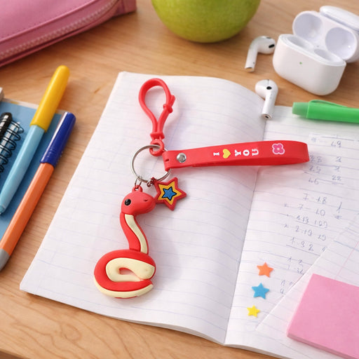 Cute Snake Shape Keychain (1 Pc) by Your Brand