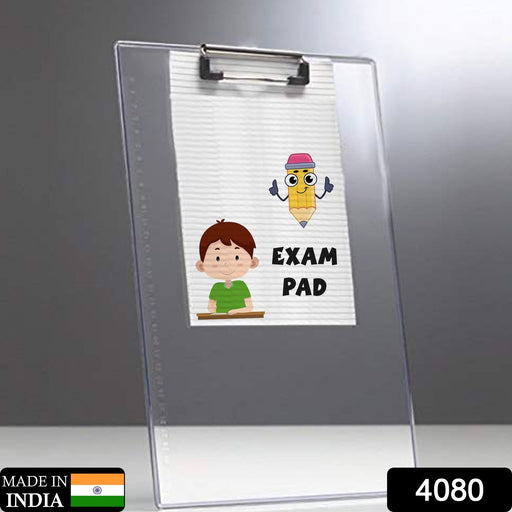 Transparent Premium Exam Pad with Centimeter Measuring Side for Students by Your Brand