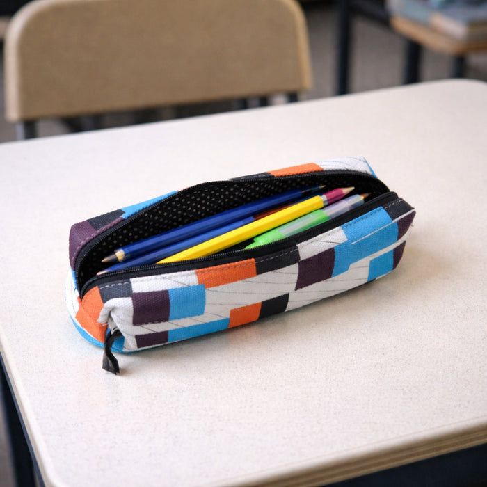 Multipurpose Printed Zipper Pencil Pouch Organizer for Students (1 Pc) by Your Brand