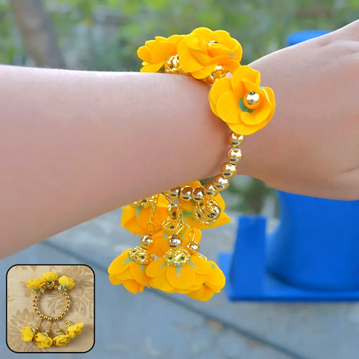 Traditional Pooja Wrist Ornament Haldi Kada Bracelet (1 Pc) by Your Brand