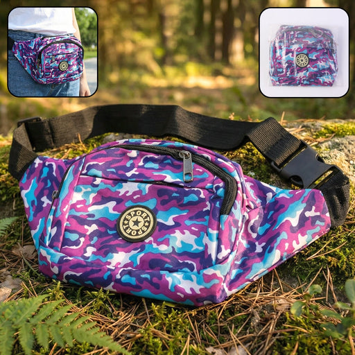 Stylish Camouflage Print Waist Bag (1 Pc) by Your Brand