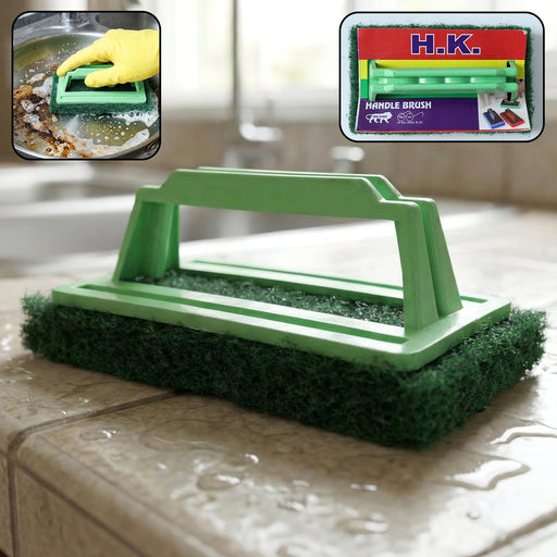 Tile cleaning multipurpose scrubber Brush with handle by Your Brand