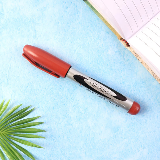 Maroon Premium Permanent Marker Pen (1 Pc) by Your Brand