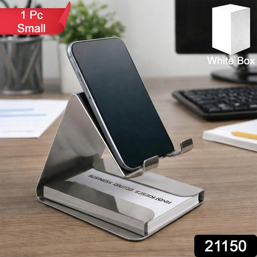 Premium Small Desktop Mobile Phone Stand Holder for Smartphones (1 Pc) by Your Brand