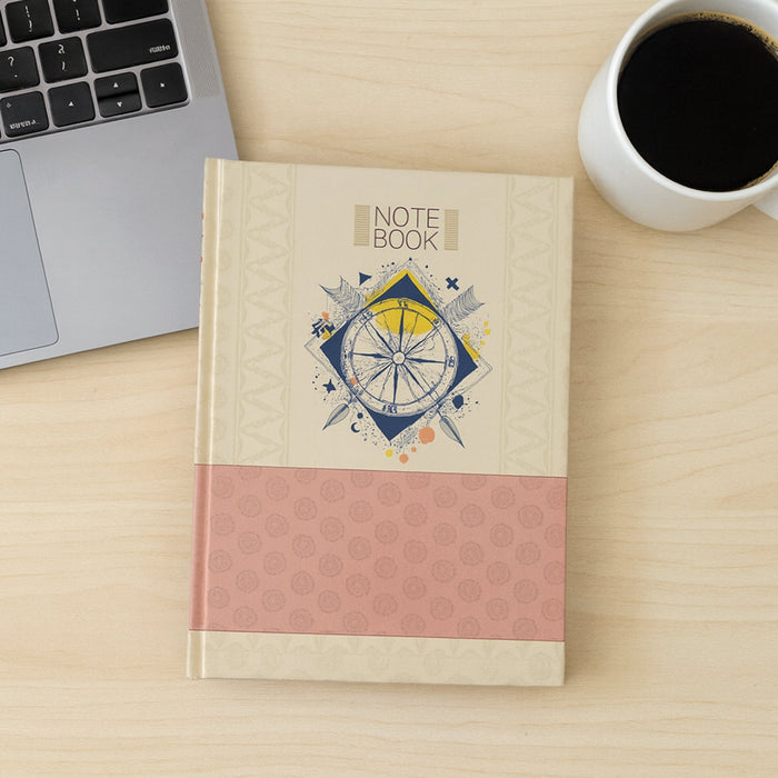 Hardbound Diary & Notebook (1 Pc / 100 Pages / 240x180mm) by Your Brand