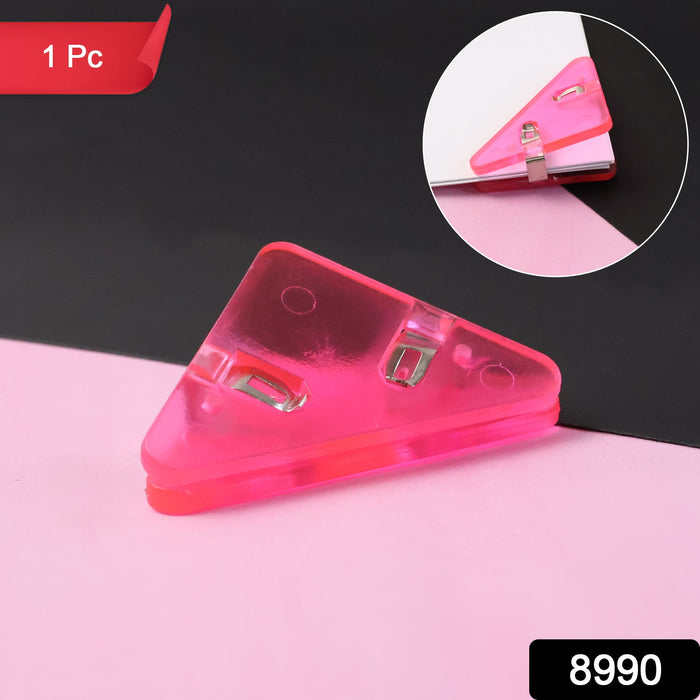 Triangle Paper Clips | Small Corner Clips for Paper, Document Clip (1 pc) by Your Brand