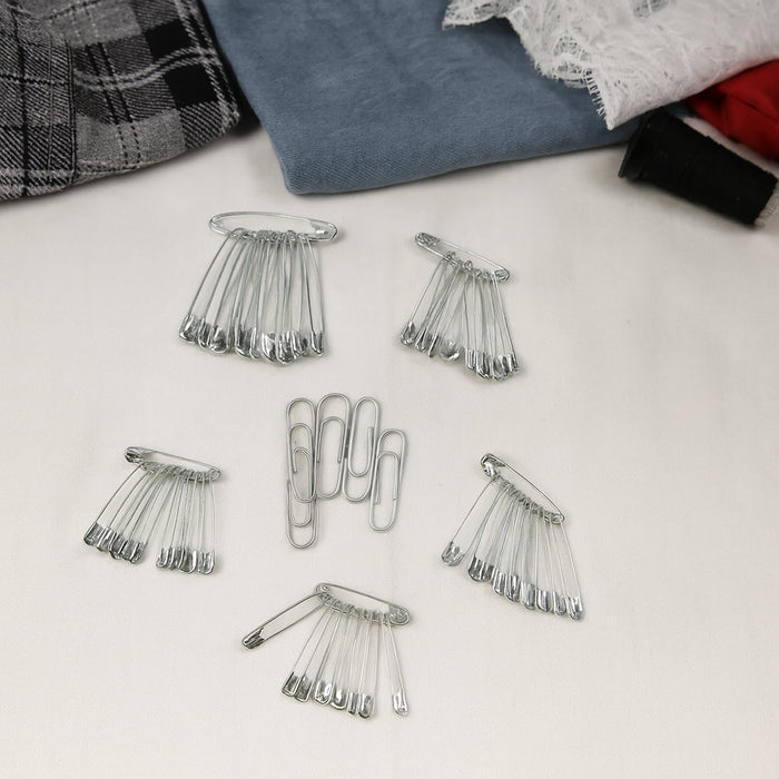 Multipurpose Metal Safety Pin Assortment Set by Your Brand