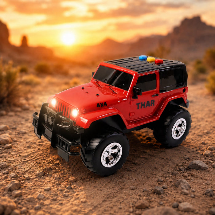 Kids Hunter Off-Road Friction Powered Toy Jeep Car (1 Pc) by Your Brand