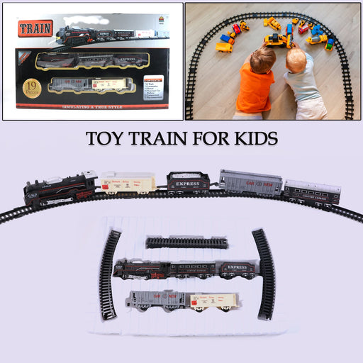 Toy Train Set for Kids, Battery Operated Train with Track Set by Your Brand
