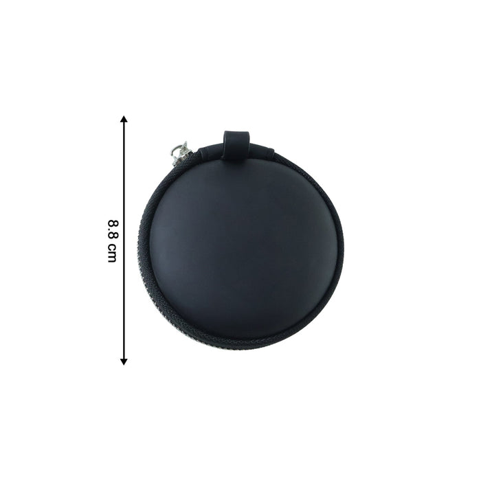 Compact Hard Shell Earphone Carrying Case with Zipper Closure (1 Pc) by Your Brand