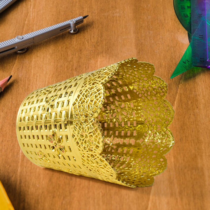 Pen holder Office Desk Metal Mesh Pen Stand (1 Pc) by Your Brand