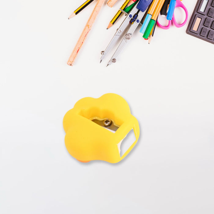 2 in 1 Pencil Sharpener & Eraser for Kids, Fancy Sharpeners by Your Brand