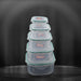 Kitchen storage containers set, snap-seal, 5 pieces.