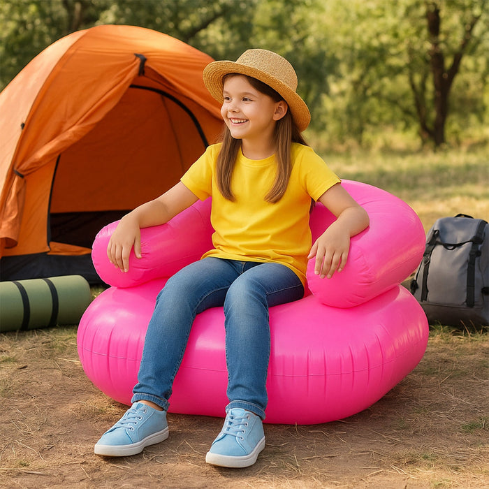 Inflatable Sofa Chair Boys and Girls Suitable for Camping (28 Inch Approx / 1 Set) by Your Brand