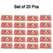 20 Pc Red Printed Pouch For Carrying Stationary Stuffs And All By The Students. by Your Brand