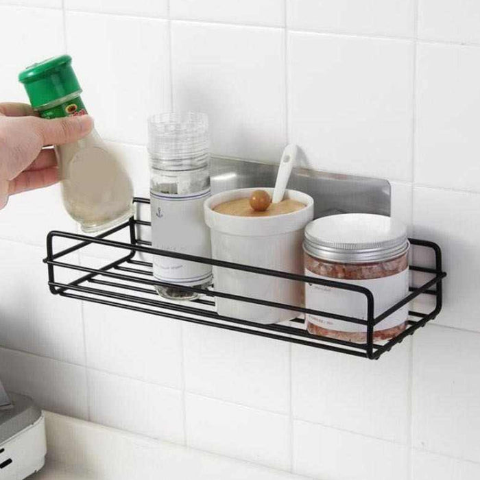 Multipurpose Wall Mount Metal Bathroom Shelf and Rack for Home and Kitchen. by Your Brand