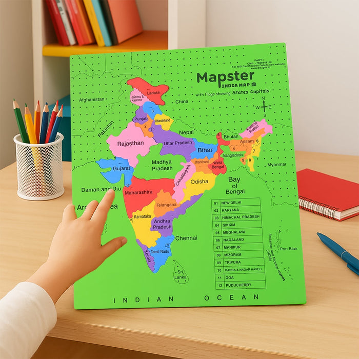 Aditi Mapster India Map EVA Foam Puzzle Set by Your Brand