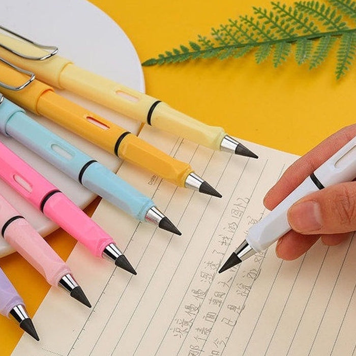 2-in-1 Everlasting Magic Pencil with Replaceable Eraser (1 Pc / Mix Color) by Your Brand