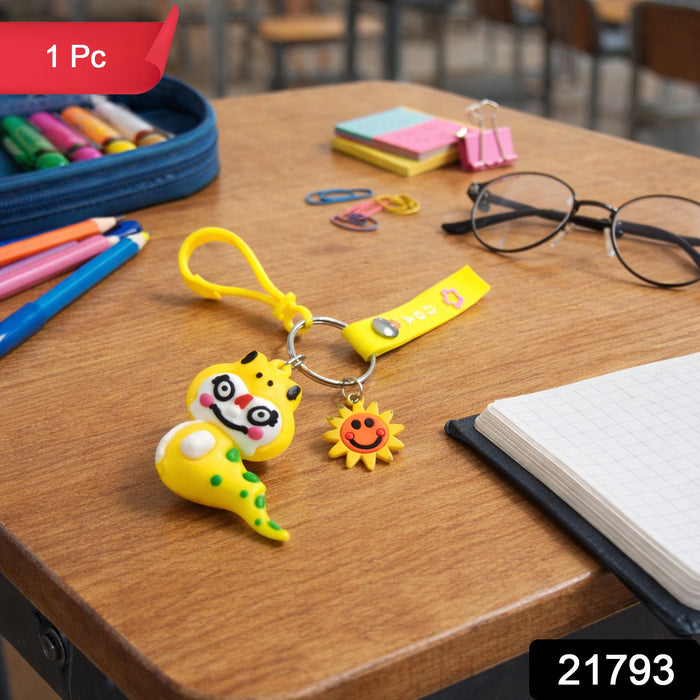 Cute Cartoon Dinosaur Style Keychain with Strap and Decorative Charm (1 Pc) by Your Brand