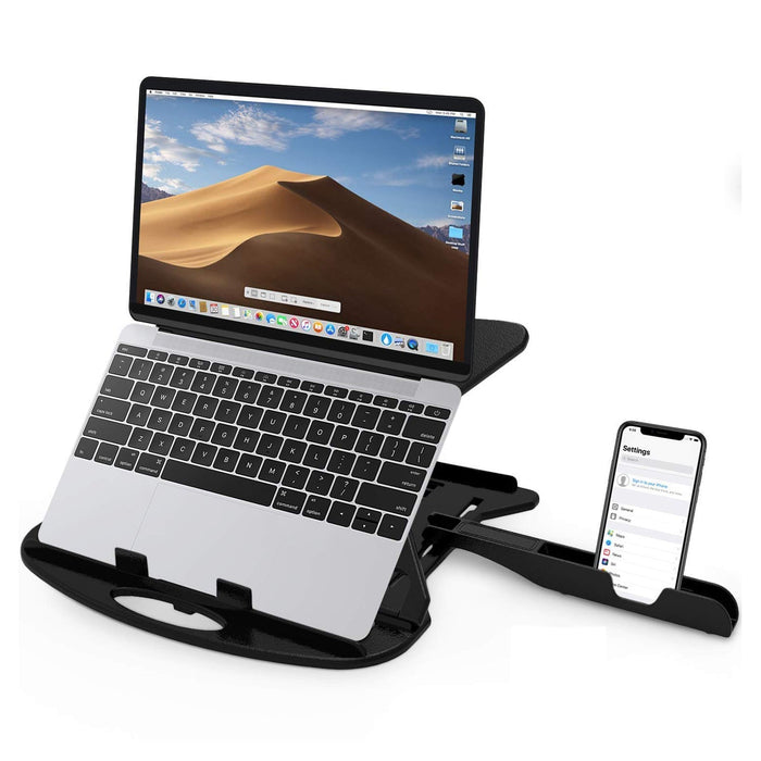 Adjustable Laptop Stand Patented Riser. With Portable Mobile Stand by Your Brand