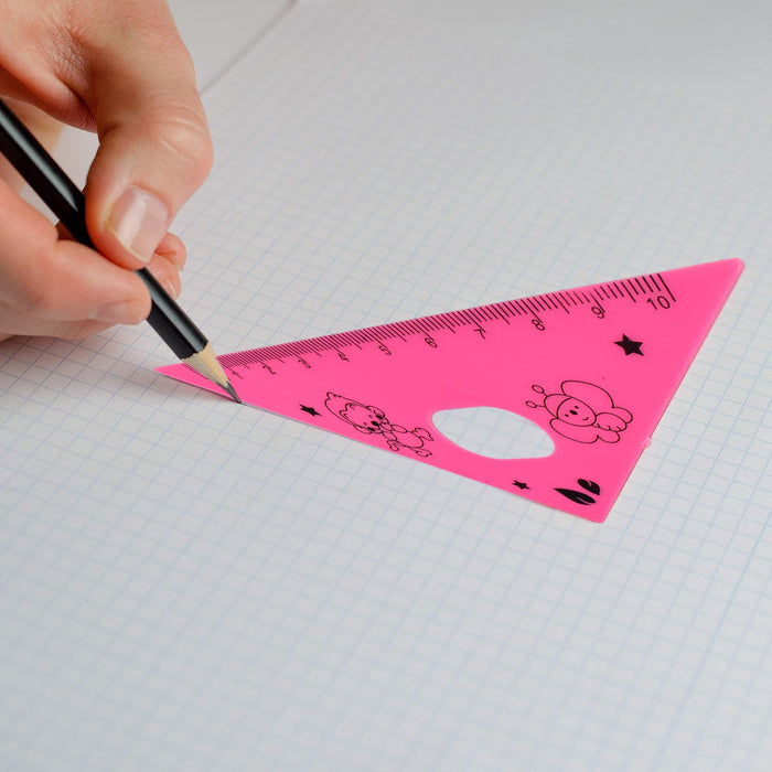 Cute Cartoon Giraffe Ruler / Scale Meter Ruler / Triangle Ruler (4 Pc Set) by Your Brand