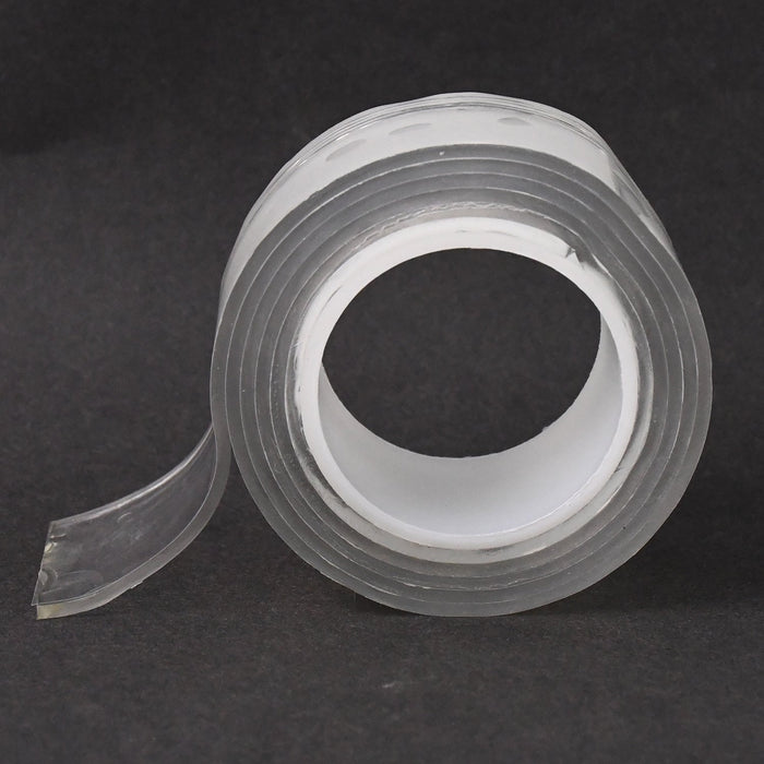 Sticky Double Sided Tape Washable Adhesive Tape Reusable (Thin / 6.5×3 Cm / 1 Pc)