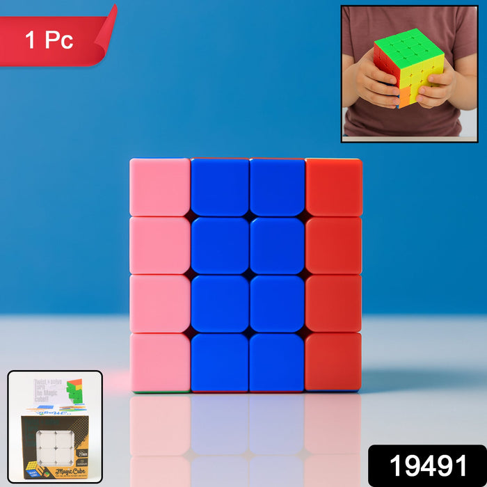 4x4 Magic Speed Cube Puzzle for Kids & Adults (1 Pc) by Your Brand