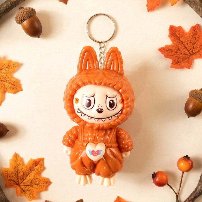 Cartoon Character Face Changing Toy With Key Holder, Keychain (1 Pc)