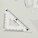 4-Piece Geometry Set, Triangle Ruler Protractor Straight Ruler by Your Brand