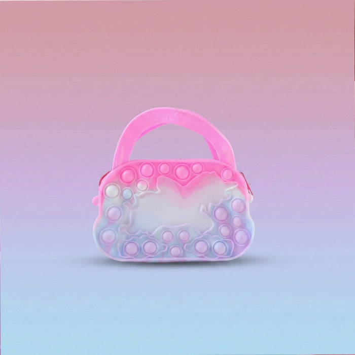 Silicone Pop It Coin Purse with Zipper and Handle (1 Pc) by Your Brand