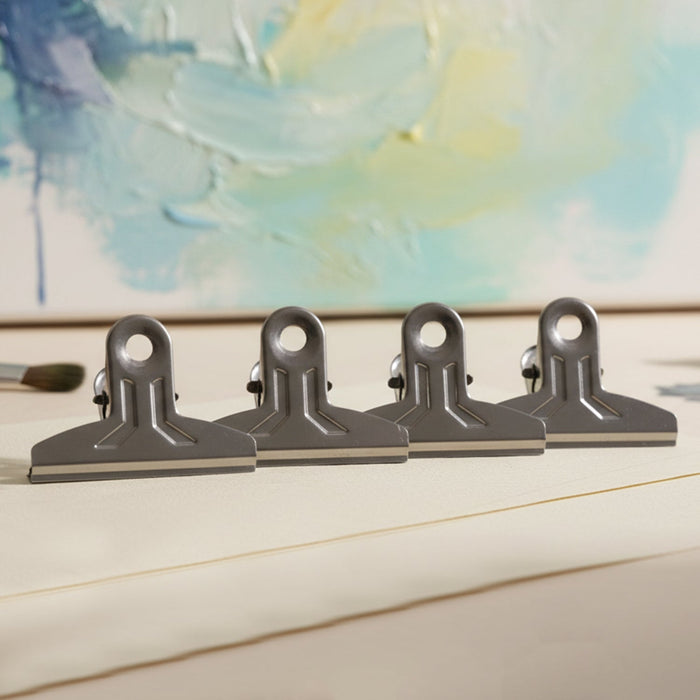 Heavy Duty Metal Paper Clamp Clips (4 Pc) by Your Brand