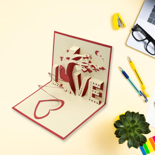 3D Paper Wish Card High Quality Greeting Card for Birthday Valentine Christmas 1 Pc by Your Brand