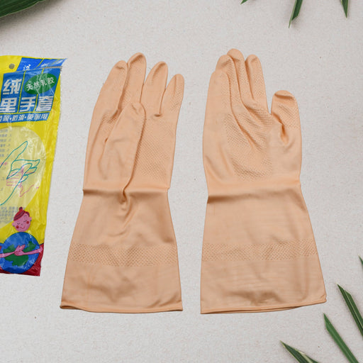 Multipurpose Natural Gum Rubber Reusable Cleaning Gloves by Your Brand