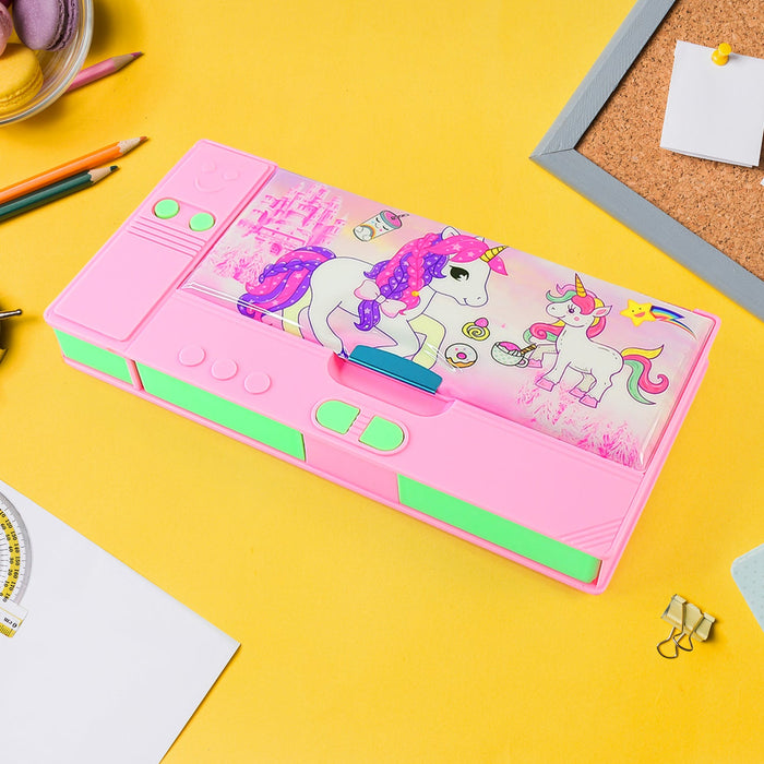Multi Purpose Gadget Jumbo Pencil Box Compass