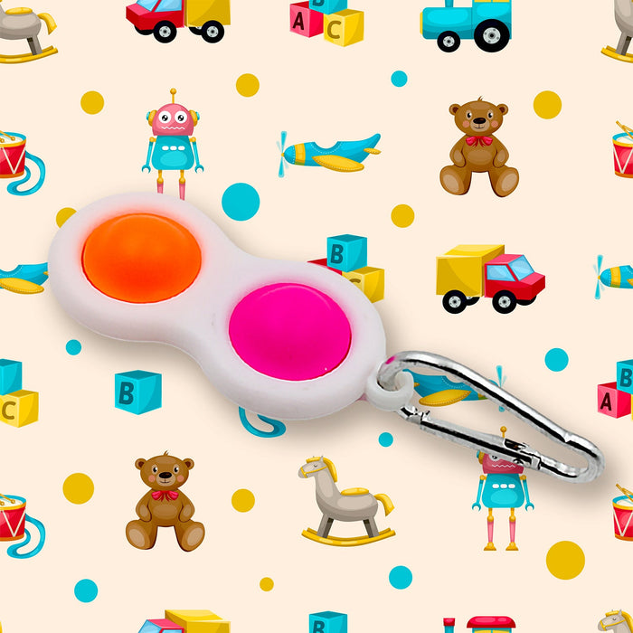 Simple Dimple Fidget Toy Mini Keychain by Your Brand