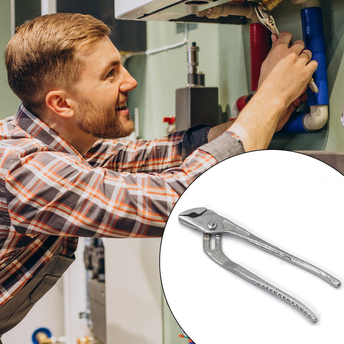 Hand Tool - Water Pump Adjustable Plier Wrench Slip Joint Type, Chrome Plated by Your Brand