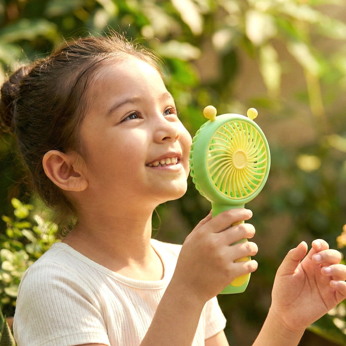 Cute Cartoon Style Rechargeable Mini Handheld Fan (1 Pc) by Your Brand