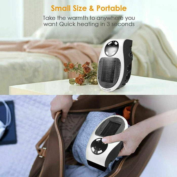 Portable Electric Heater Mini Fan Heater Desktop Household by Your Brand