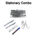 6-Pcs Combo Zipper Pouch with Scissor Ruler Pen Marker for Teachers Students by Your Brand