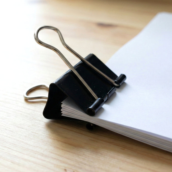 Heavy-Duty Black Binder Clips Set (19 mm, 40 Pc) by Your Brand