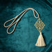 Classic drapery tassel tieback