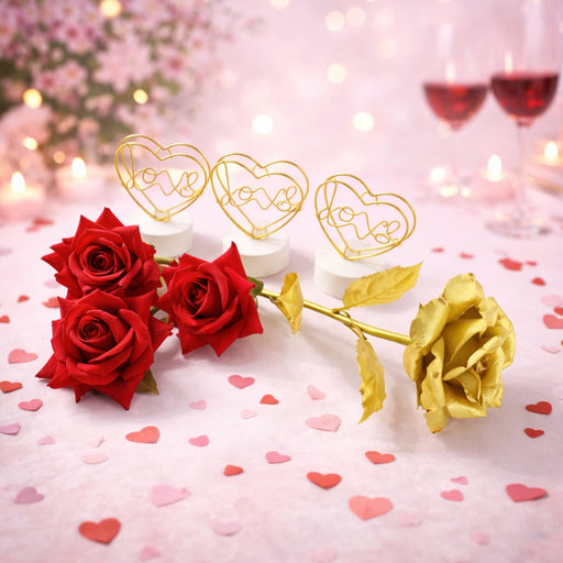 Romantic Heart Love Table Decor Gift Set (1 Set) by Your Brand