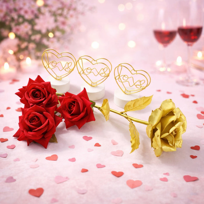 Romantic Heart Love Table Decor Gift Set (1 Set) by Your Brand